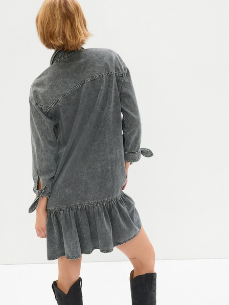 GAP Džínové mini šaty s volánem GAP