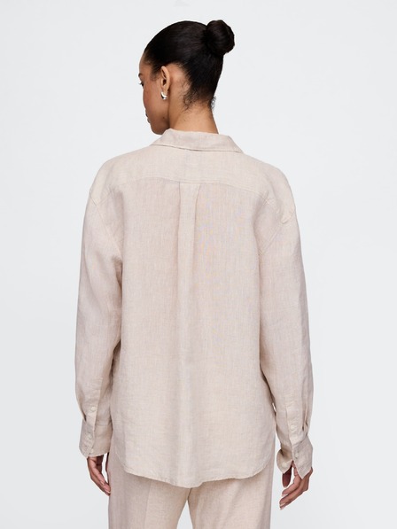 GAP Lněná oversize košile Big Shirt GAP