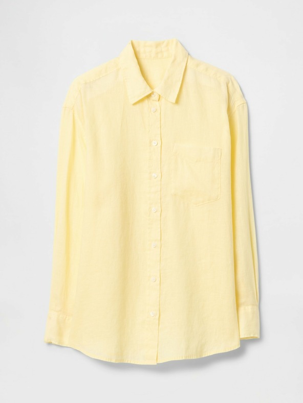 GAP Lněná oversize košile Big Shirt GAP