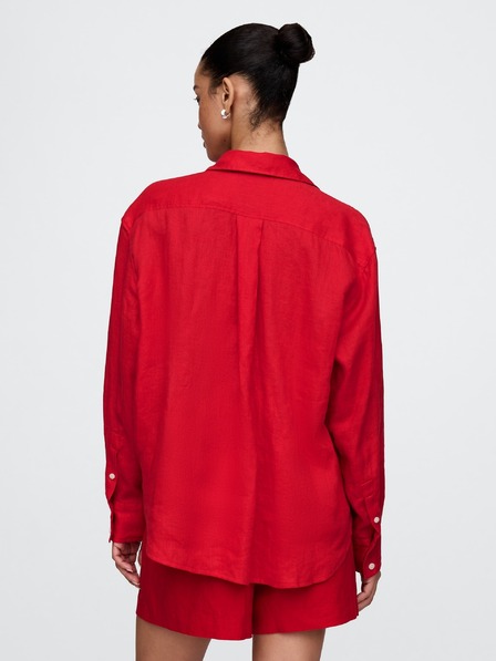 GAP Lněná oversize košile Big Shirt GAP
