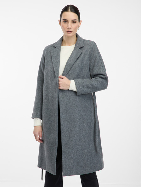 Orsay Šedý dámský kabát ORSAY