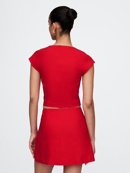 GAP Lněný crop top GAP