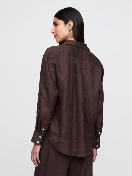 GAP Lněná oversize košile Big Shirt GAP