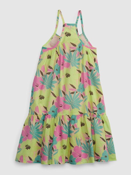 GAP Dětské květované šaty na ramínka GAP