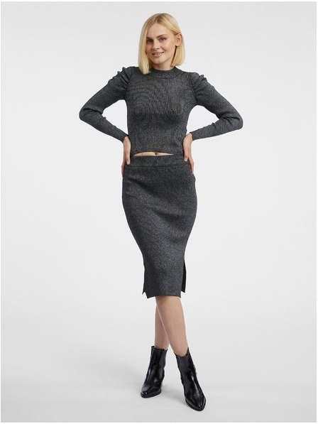 Orsay Tmavě šedý dámský svetrový top ORSAY