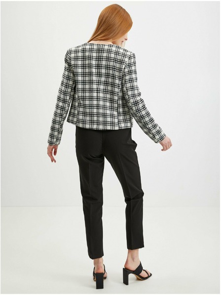 Orsay Černo-bílé dámské kostkované sako ORSAY