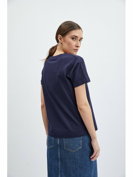 Orsay Tmavě modré dámské tričko ORSAY