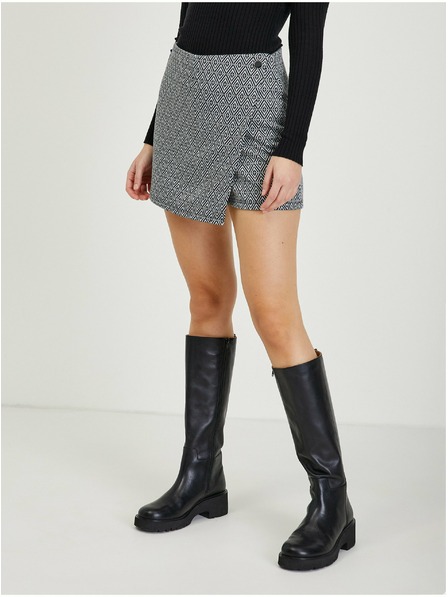 Orsay Černá dámská vzorovaná sukně/kraťasy ORSAY
