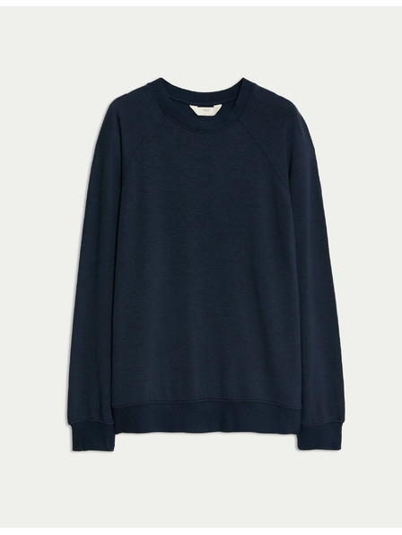 Marks & Spencer Pyžamový top s dlouhými rukávy s manžetami Marks & Spencer námořnická modrá