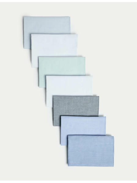 Marks & Spencer Antibakteriální kapesníky z čisté bavlny, 7 ks v balení Marks & Spencer modrá