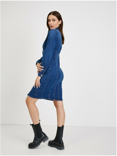 Orsay Modré džínové košilové šaty ORSAY