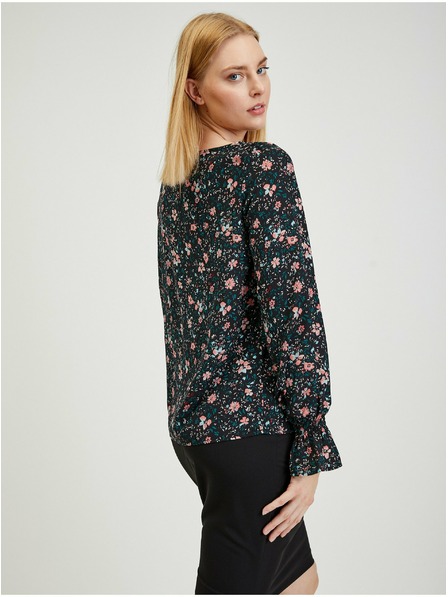 Orsay Černá dámská květovaná halenka ORSAY