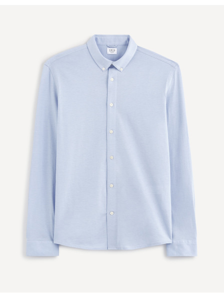 Celio Svěle modrá pánská košile Celio Bapik