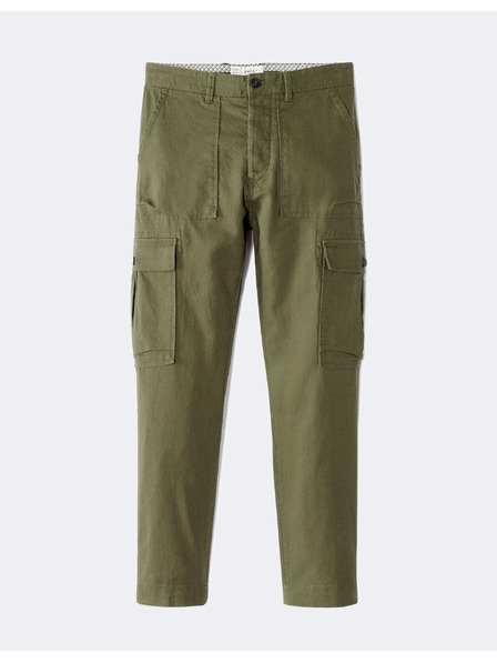 Celio Khaki pánské kalhoty Celio Loking