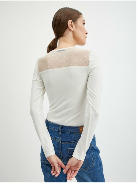 Orsay Krémové dámské body s krajkou ORSAY