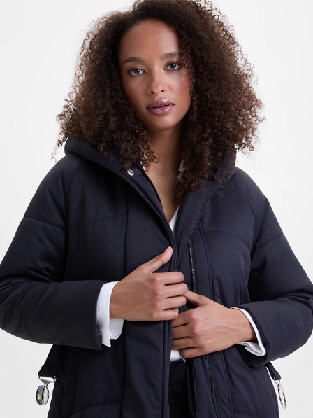 Orsay Černý dámský prošívaný kabát ORSAY