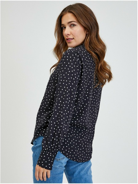 Orsay Černá dámská puntíkovaná košile ORSAY