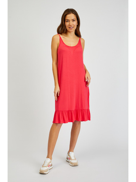 Sam 73 Tmavě růžové dámské šaty na ramínka SAM 73 Alla