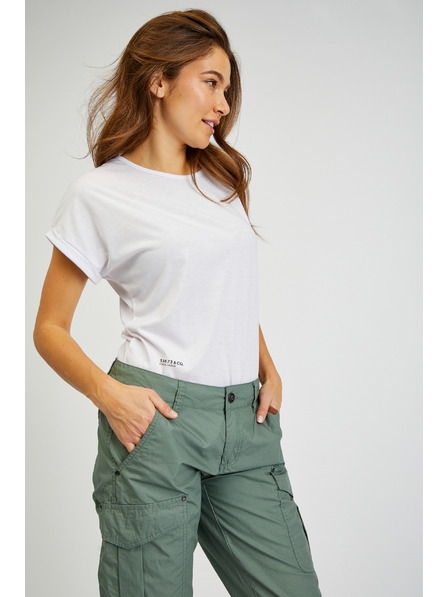 Sam 73 Zelené dámské tříčtvrteční kalhoty SAM73 Fornax