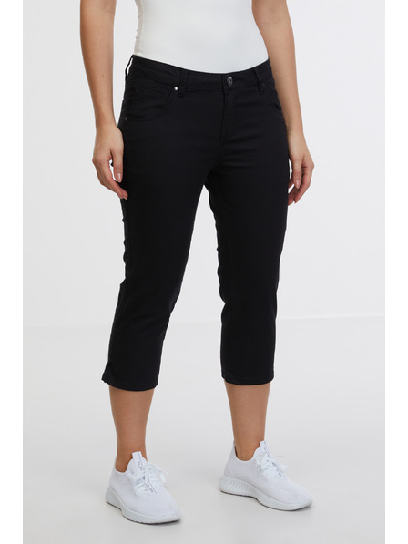 Sam 73 Černé dámské tříčtvrteční slim fit džíny SAM 73 Amara