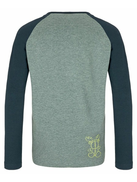 Kilpi Chlapecké balvněné tričko s dlouhým rukávem Kilpi SONIER-JB Tmavě zelená