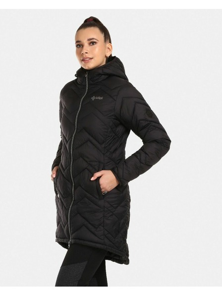Kilpi Dámský zateplený kabát Kilpi LEILA-W Černá