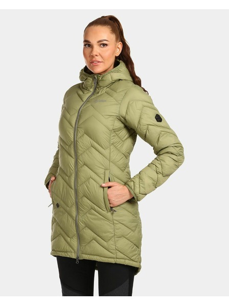 Kilpi Dámský zateplený kabát Kilpi LEILA-W Zelená