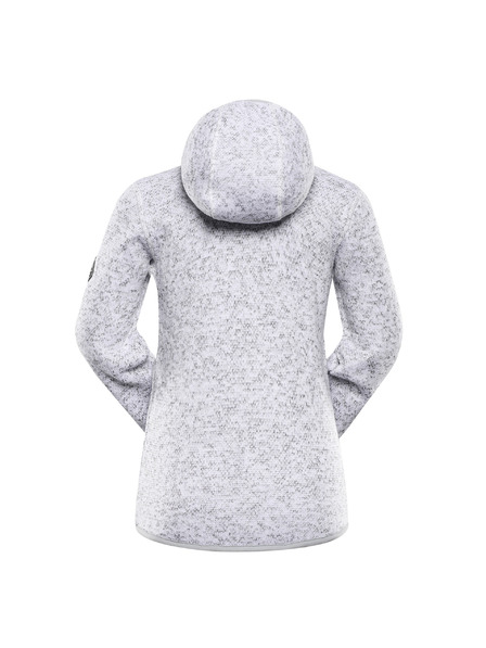 ALPINE PRO Dětský hřejivý svetr na zip ALPINE PRO ZEGO 2 white