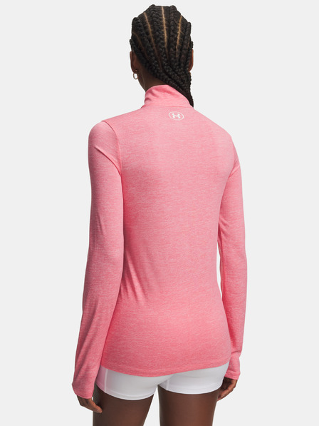 Under Armour Dámské tričko Under Armour Tech 1/2 Zip- Twist-PNK