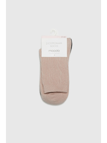 Moodo 2 pack ponožek s ozdobným vzorem Moodo