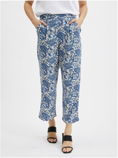 Orsay Modré dámské vzorované culottes ORSAY