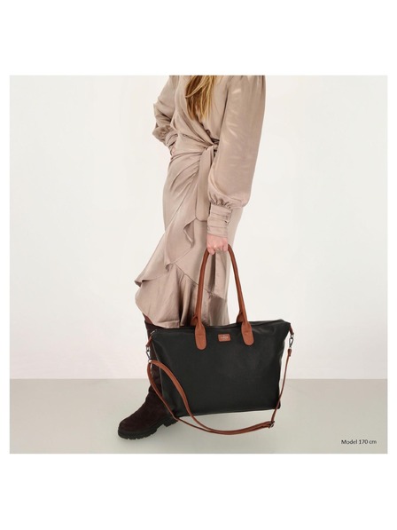 Charm London Brašna Charm London Buckingham 23816 Black Cognac