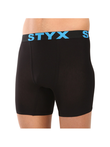 Styx Pánské boxerky Styx long sportovní guma černé