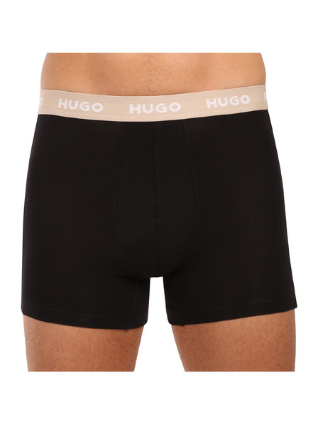 HUGO Sada tří - pánské boxerky HUGO černé