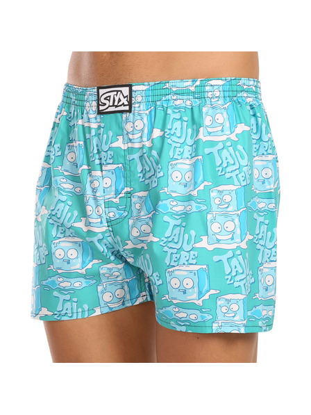 Styx Pánské trenky Styx art klasická guma nadrozměr ledové kostky