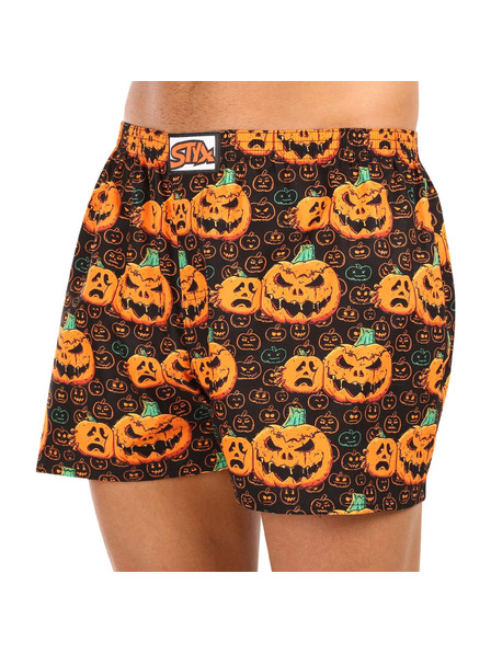 Styx Pánské trenky Styx art klasická guma nadrozměr Halloween dýně