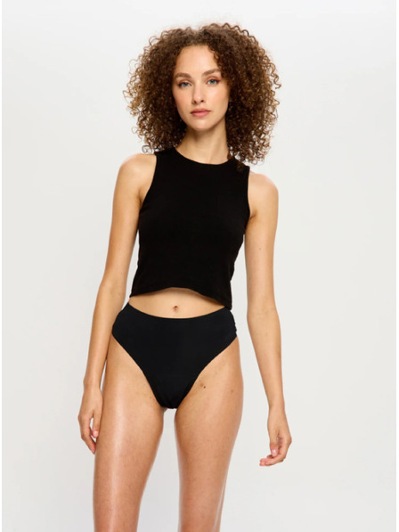 Modibodi Menstruační kalhotky Modibodi Modicomfort Seamless Hi Waist Cheeky Moderate Black