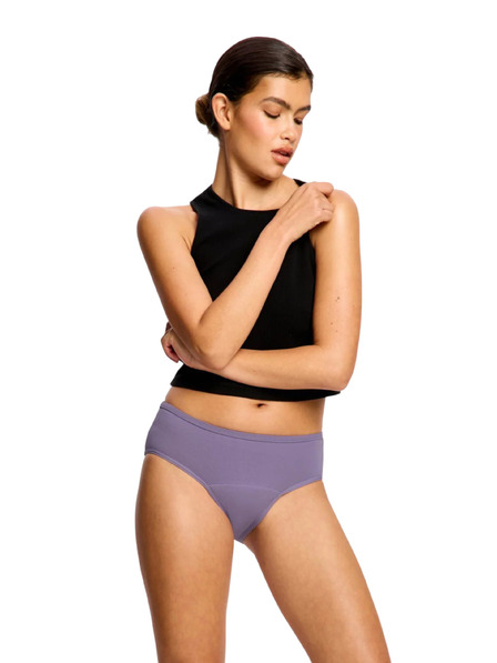 Modibodi Menstruační kalhotky Modibodi Basic Mid-Rise Brief Moderate Purple Tonic