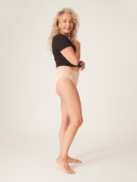 Modibodi Menstruační kalhotky Modibodi Sensual French Cut Moderate-Heavy Beige