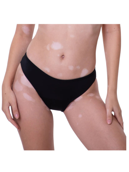Femi.Eko Menstruační plavky Femi.Eko Maja Bikini UPF30 Moderate černé spodní díl