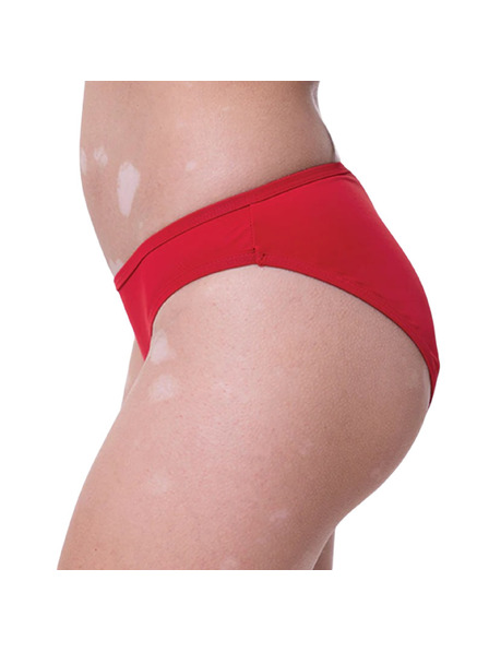 Femi.Eko Menstruační plavky Femi.Eko Maja Bikini UPF30 Moderate červené spodní díl