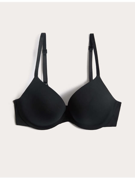 Marks & Spencer Neviditelná Body Invisibles™ dekoltová push-up podprsenka s kosticemi, (A–E) Marks & Spencer černá