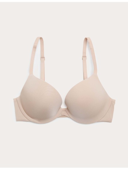 Marks & Spencer Neviditelná Body Invisibles™ dekoltová push-up podprsenka s kosticemi, (A–E) Marks & Spencer béžová