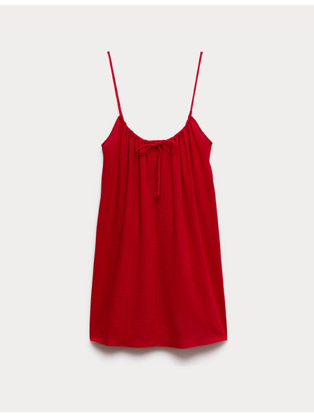 Marks & Spencer Natahovací mini šaty s vázáním vpředu Marks & Spencer červená