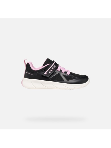 Geox Černé dívčí tenisky Geox Foot-run