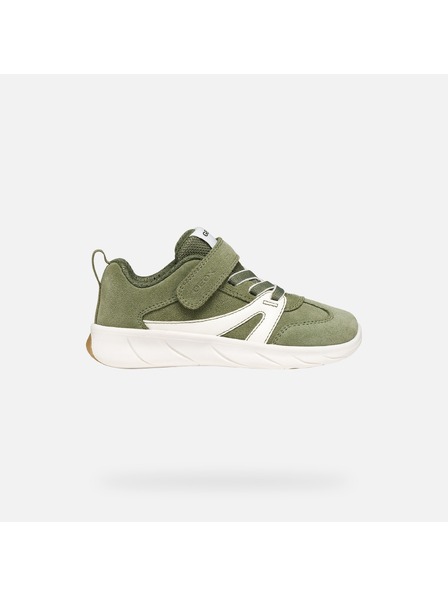 Geox Zelené chlapecké barefoot tenisky Geox Foot-run