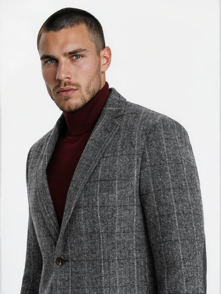 Ombre Clothing Sako M166 – šedé Ombre Clothing