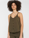 Noisy May Khaki top s knoflíky Noisy May Maisie