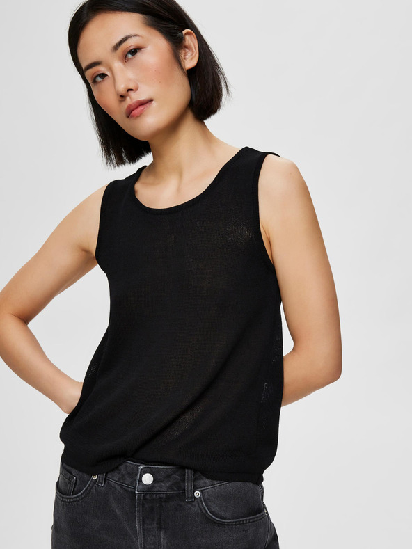 Selected Femme Černý top Selected Femme Moon