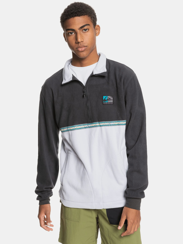 Quiksilver Bílo-šedá mikina Quiksilver Quiksilver